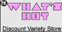 PK'S WHAT'S HOT Discount Variety Dollar Shop logo